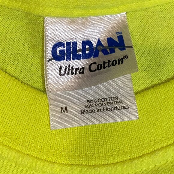 TJ's Tiki Time Shirt. Port of Lansing Iowa. Medium. Yellow. - Picture 4 of 4